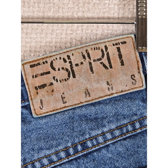 Esprit Vintage Women's High Waisted Straight Leg Jeans Blue Medium Wash Size 26 - Picture 3 of 11